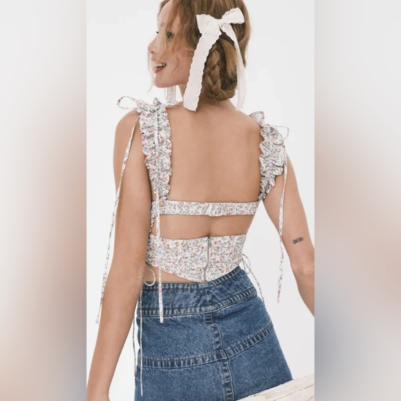 For Love & Lemons NWT gaia top | medium - Picture 5 of 9